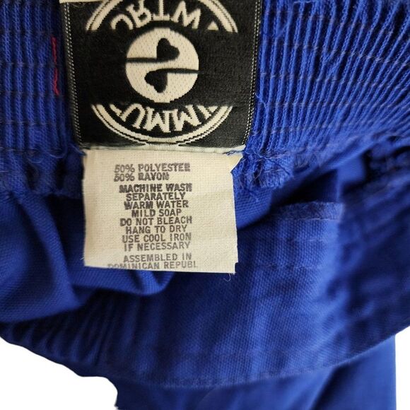 Vintage 80s Sporty A Line Skirt Womens Size S Blue Pockets - Picture 6 of 6